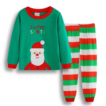 

Xinhuaya Kids Christmas Pajamas Cotton Long Sleeve Toddler Snowman Xmas Pjs Childrens Christmas Jammies Clothes 2-7 Years