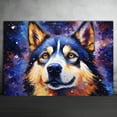 thumbnail image 3 of Akita Dog Canvas Prints of Starry Night Paintings Wall Decor - Canvas Wall Art for Living Room Home decorations - Pet Bathroom Decor, 3 of 4