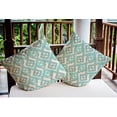 thumbnail image 3 of 20"x20" Simply Daisy Hipster Poly Indoor/Outdoor Pillow, Blue Qty 1, 3 of 5