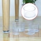 thumbnail image 4 of Riwesomey 16 piezas hogar sala de estar patas cubierta redonda transparente PVC silla pies calcetines Protector extraíble accesorios 32mm Type2 NO2, 4 of 6