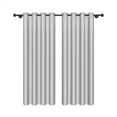 thumbnail image 4 of Aofoto Home Modern Gray Ombre Grommet Blackout Curtain Sets, Gray,52"x 84"(2 Panels), 4 of 5
