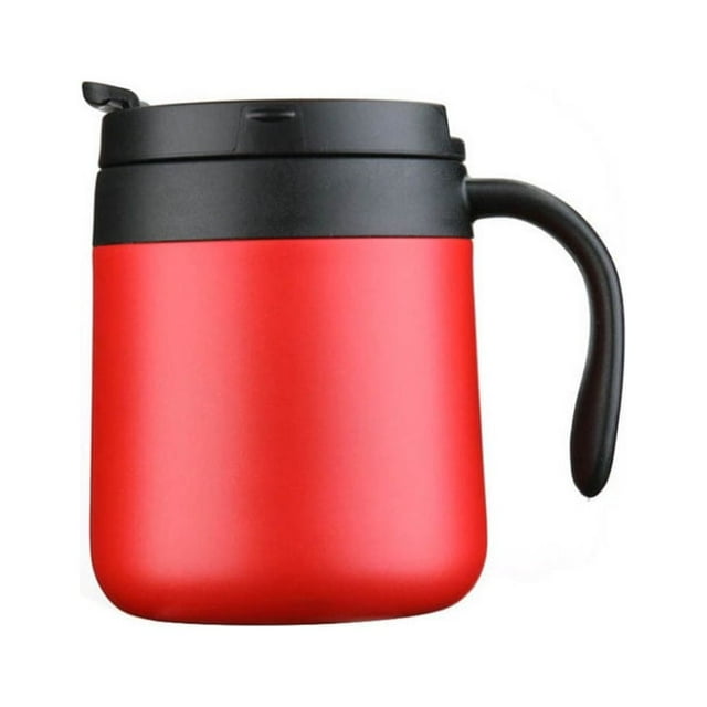Taza de café aislada Yuarrent acero inoxidable portátil 350ml Rojo