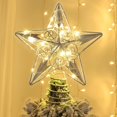 thumbnail image 1 of Decoración para árbol de Navidad Juegoal Star con 20 luces LED plateadas, 1 of 7