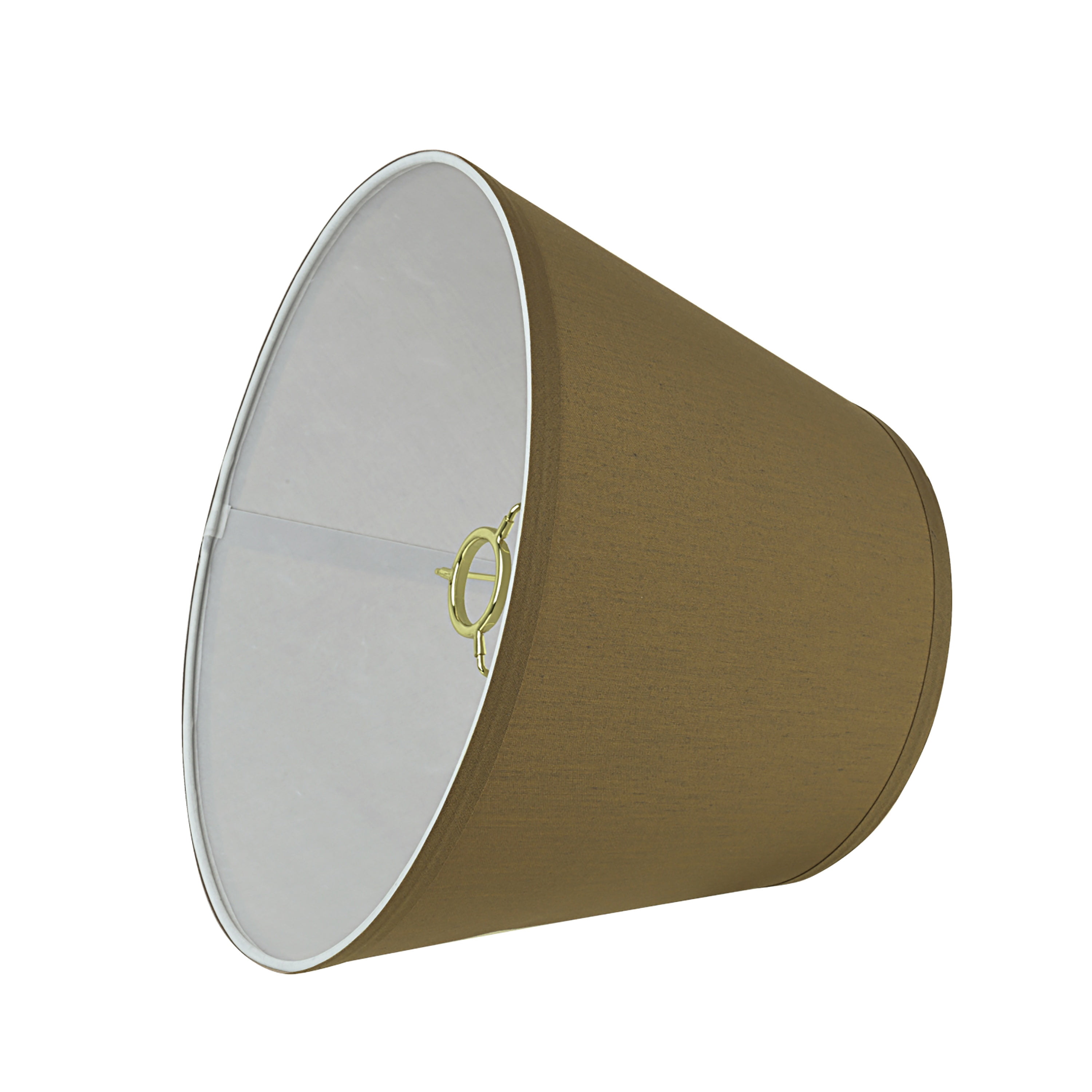 Aspen Creative 58936 Transitional Hardback Empire Shape UNO Construction Lamp Shade in Sand Brown, 12" Wide (8" x 12" x 8-1/2")