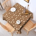 thumbnail image 2 of Brown Sun Moon Cloud Star Pattern Square Tablecloth,Waterproof Square Table Cover,Wipeable Spillproof Washable Table Cover for Home Kitchen Party Decor 52"x52"(132x132cm), 2 of 6