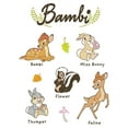 thumbnail image 2 of Men's Bambi Character Names Graphic Tee White 3X Large, 2 of 5