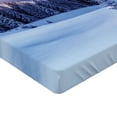 thumbnail image 2 of Ambesonne Winter Fitted Sheet 2 Pcs Set, Mountain Peaks Snowy, Twin XL, Blue White, 2 of 3