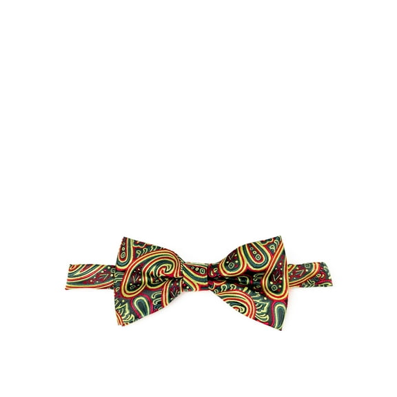 Sunny Lime Extraordinary Paisley Bow Tie
