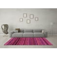 thumbnail image 3 of Ahgly Company Indoor Round Oriental Pink Modern Area Rugs, 7' Round, 3 of 4