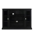 thumbnail image 4 of Pemberley Row Solid Pine Black TV Stand Rectangular Tempered Glass 52" x 15.75" x 36" Unassembled, 4 of 10