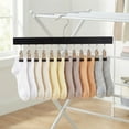 thumbnail image 2 of Unique Bargains Space Saving Wood Hat Hangers With 12 Hooks Black, 2 of 6