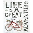 thumbnail image 3 of Day, Kellie 20x24 Black Modern Framed Museum Art Print Titled - Life is a Great Adventure, 3 of 5