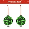 thumbnail image 2 of Cauagu Green Lightning Pattern Acrylic Christmas Pendant,1-Pack Christmas Ornaments Xmas Tree Decor Christmas Décor with Ribbon Cute Tree Hanging for Party Favors-Round Shape, 2 of 7