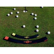 EyeLine Golf Target Circle - 3 ft Diameter Target Circle as Training Aid – Ideal for Chipping and Pitching – Super Thin with Foldable Configurations. Bright Color Markings Easy Sighting.