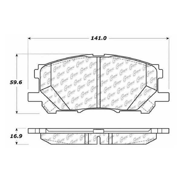 Go-Parts OE Replacement for 2007-2009 Lexus RX350 Front Disc Brake Pad Set  for Lexus RX350 (Hybrid)