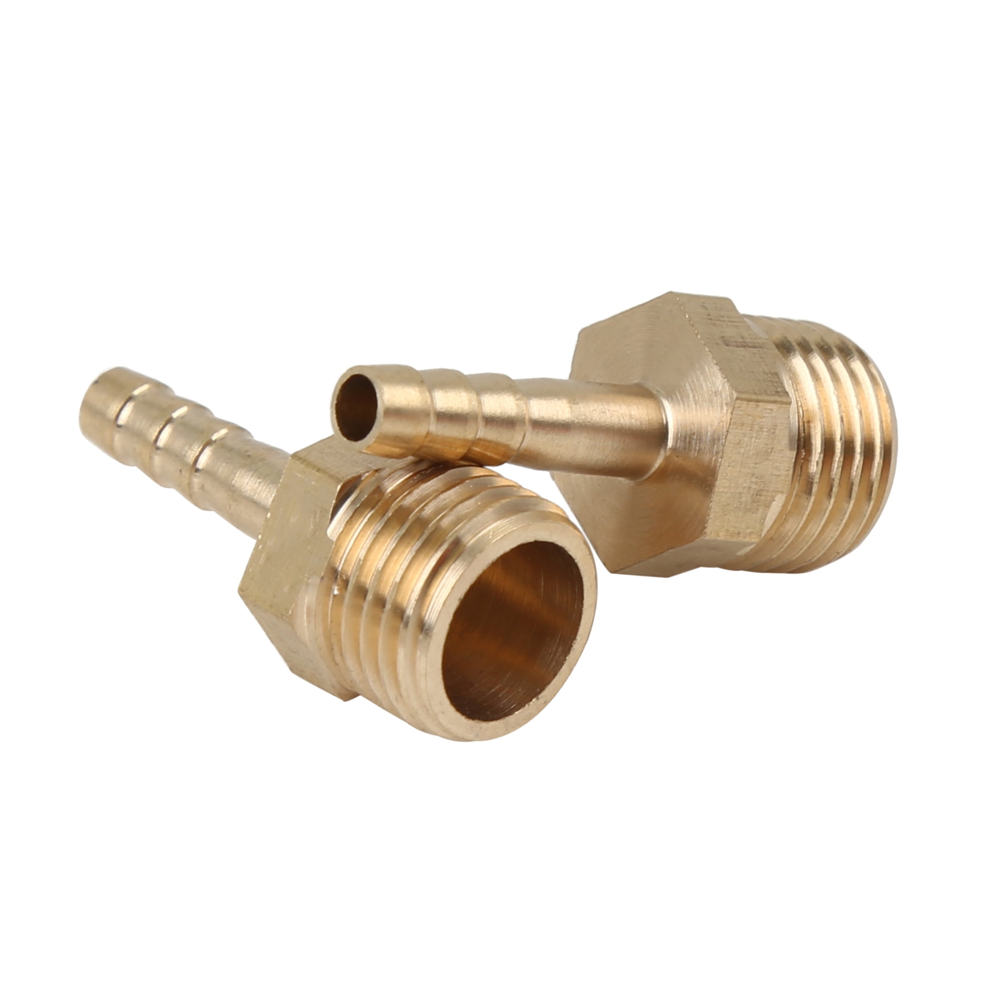 4mm Hose ID x 1/4 NPT Male Pipe Car Brass Hose Tail Barb Fitting Connector  for Joiner Air Water Fuel Pipe - 5pcs 