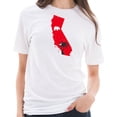 thumbnail image 3 of Oversized Vintage California Bear Graphic Design Short Sleeve Cotton Jersey T-Shirt - White 3XL, 3 of 4