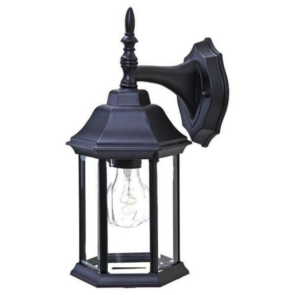 5182BK Acclaim Lighting One Light Wall Sconce - 6.25 Inches Wide by 13 Inches High-Matte Black Finish-Clear Beveled Glass Color