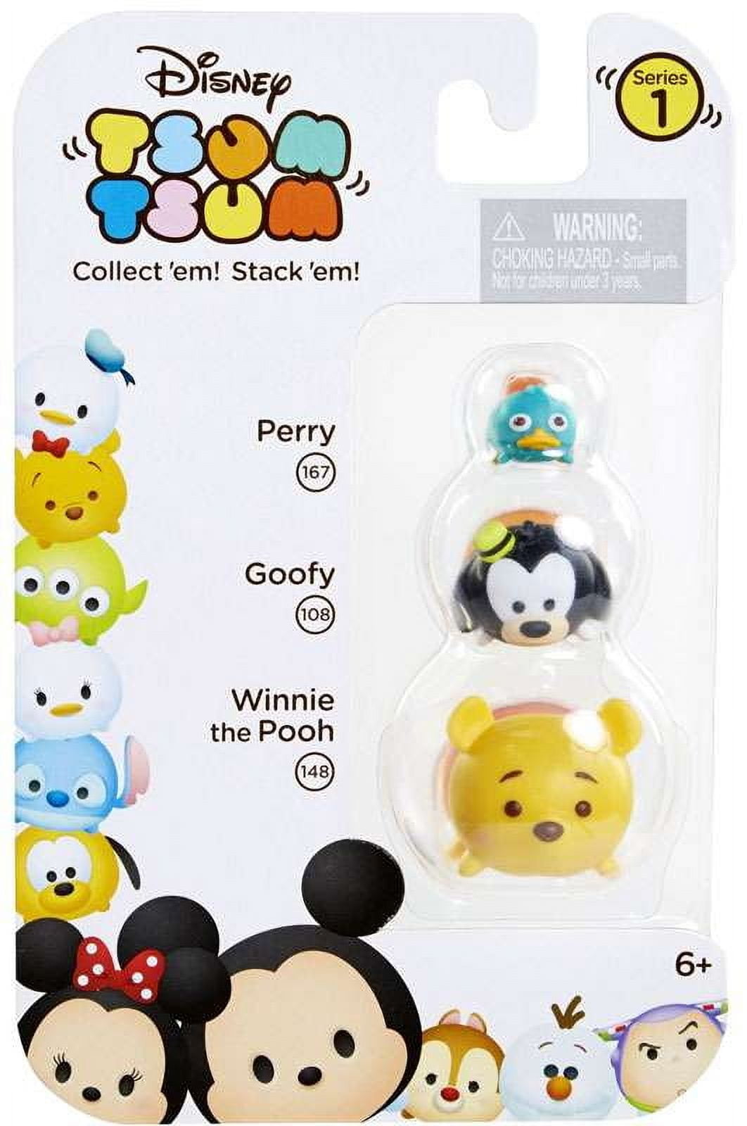 Tsumu 　1 Disney Tsum Tsum Series 1 Stitch, Figaro & Goofy Mini Figures, 3