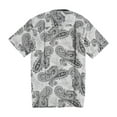 thumbnail image 2 of CubAvera Mens Linen Paisley Button Up Shirt, White, Small, 2 of 2