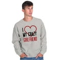 thumbnail image 3 of Funny Cute Set for Couples Matching Men's Crewneck Sweatshirt Brisco Brands S, 3 of 7