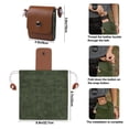 thumbnail image 4 of Outdoor Picking Fruit Bags, Foldable Leather Belt Pouch with Drawstring Multi-Purpose Picking Bag for Camping, Hiking, Tools, 4 of 5