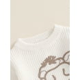 thumbnail image 6 of Suealasg Baby Boy Girl Knit Sweater Long Sleeve Cow Embroidery Chunky Pullover Sweater 6M 1T 2T 3T Toddler Boy Girl Fall Winter Warm Sweater, 6 of 7