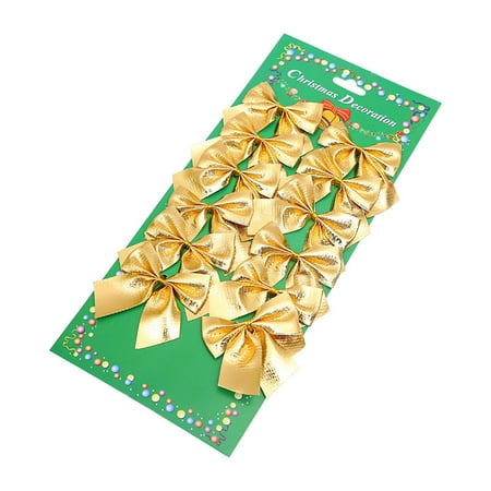 

Labakihah christmas tree ornaments 12PC Christmas Decoration Supplies Christmas Tree Ornaments Christmas Ornaments Pendant Small Bow room decor