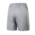 thumbnail image 3 of WEIee Mens Athletic Shorts Workout Shorts for Men Stretchy Waisted Pocket Drawstring Shorts Solid Color Breathable Loose Fit Daily Running Pants Gray, 3 of 4