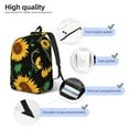 thumbnail image 6 of Geaub sunflowers3 durable canvas backpack: stylish, lightweight, and spacious with adjustable straps, 6 of 7