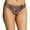 Cocoa Cat Print, variant on Women's Maidenform DMLCTG Flawless No Show Thong Panty (Paint Swirl Black 9)