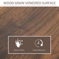 thumbnail image 3 of HOMCOM Industrial Bar Table with Metal Legs, High Pub Table, Narrow Console Table for Hallway, Dining Room, Living Room, Walnut, 3 of 9