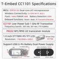 thumbnail image 2 of T-Embed ESP32-S3 CC1101 Low-Power Sub-1 GHz RF ceiver PN532 NFC RFID I2C Module LCD Board Built, 2 of 5