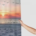 thumbnail image 3 of Orinice Birds Sunset Beach Bathroom Decor Set Polyester Fabric Shower Curtain with Hooks 60x72, 3 of 7