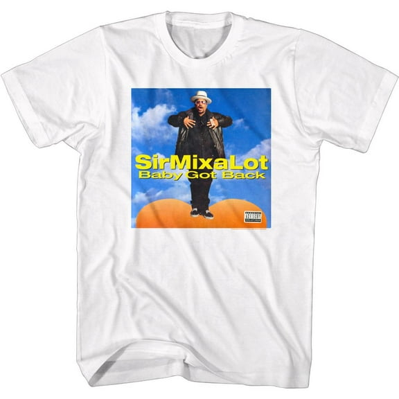 Sir Mix-a-Lot Got Back Cover White Adult T-Shirt