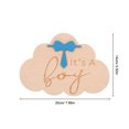 thumbnail image 2 of PTOOTP Nursery Name Sign for Boys Wooden Cloud Shape Light Yellow 1Pcs Parties, 2 of 5