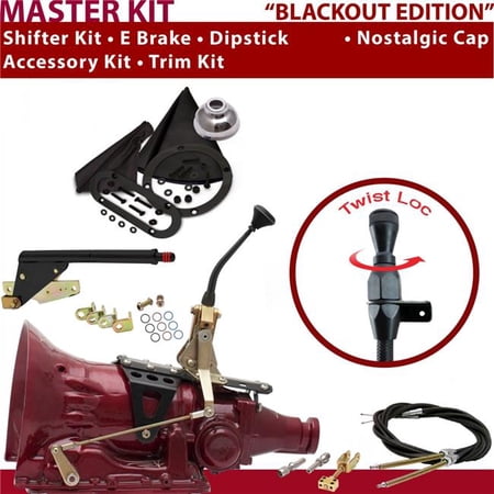American Shifter 2004R Shifter Kit 8 in. E Brake Cable Trim Kit Dipstick for D6832