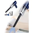 thumbnail image 5 of Cordless Car Vacuum Cleaner - 8000Pa Powerful Suction, Wet & Dry Use, Rechargeable Handheld Mini Vacuum with LED Light, Ideal for Car/Office/Home Cleaning,Blue,1pcs, 5 of 6