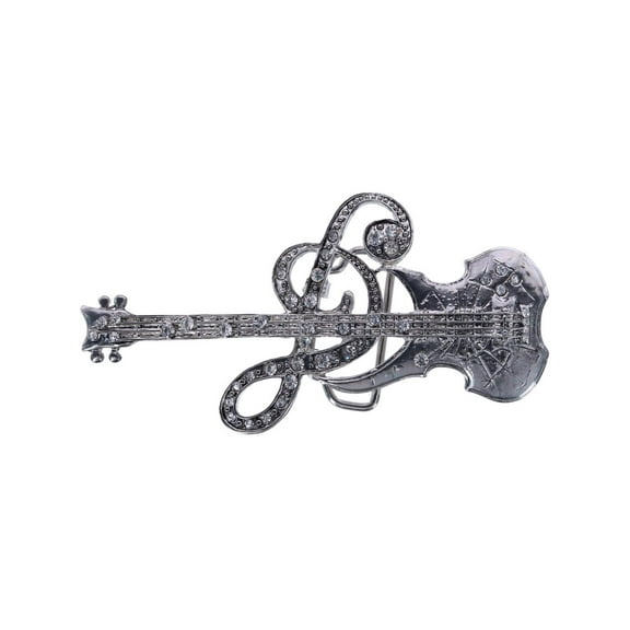 CTM  Rhinestone Music Note Guitar Buckle (Women)