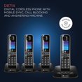 thumbnail image 5 of Teléfono inalámbrico Motorola Voice D8714 con 4 auriculares y Bluetooth, 5 of 5