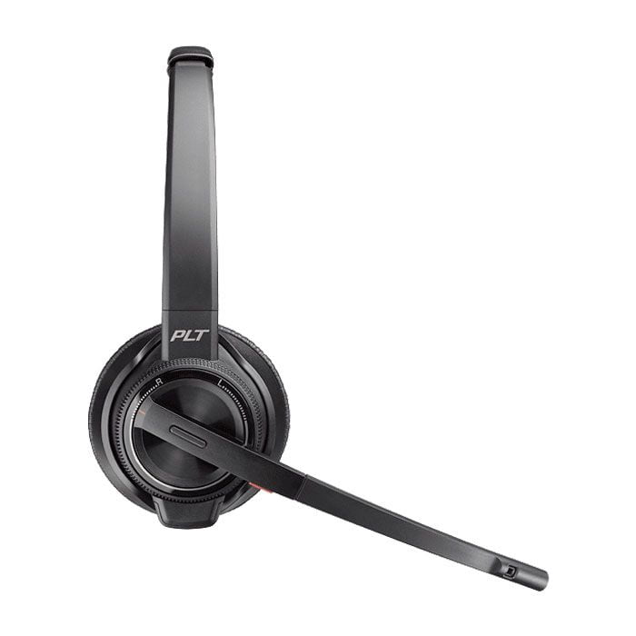 Savi W8220 Wireless Bluetooth/DECT 6.0 32mm Stereo Headset - Over-the-head - Supra-aural - Black