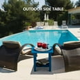 thumbnail image 6 of Nalone 2-Tier Outdoor Side Table, HDPE All Weather Outdoor Coffee Table Adirondack Patio End Table, Outside Deck Table for Indoor Living Room Bedroom Porch Backyard, Navy Blue, 6 of 7
