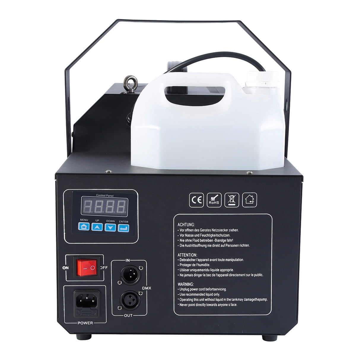 TCFUNDY 1500W LED Snow Machine High Output Snowflake Maker DMX512 RGB 3in1 w/ Wireless Remote Stage Atmospheric Effect