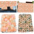 thumbnail image 3 of Miumaeov 6Pcs Artificial Dark Champagne Flower Wall Panels Wedding Backdrop Venue Decor, 3 of 9