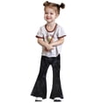 thumbnail image 3 of Daisy Del Sol Little Girls Velvet Boho Bell Bottom Stretch Legging Flared Pants Toddler Childrens Kids 2T-14, 3 of 5