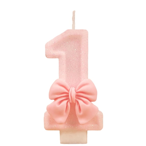 Decorative Birthday Number Candle Cartoon Style Cake Topper for Anniversary Events Party Supplies Number 1