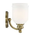 thumbnail image 4 of Melrose by Brian Thomas 2-Light Bathroom Vanity Light in Warm Brass, 4 of 5