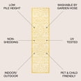 thumbnail image 2 of JONATHAN Y SANTA MONICA 2 x 8 Runner Rug, Madrid Vintage Filigree Textured Weave - Cream/Yellow, SMB107D-28, 2 of 2