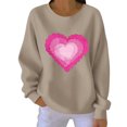 thumbnail image 4 of Fznquz Yellow Work Blouses for Women Valentine Day Pullover Long Sleeve Shirt Winter Casual Crewneck Trendy Fashion Women,XL, 4 of 4