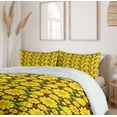 thumbnail image 6 of Ambesonne Sunflower Duvet Cover Set, Simple Cartoon Flowers, 2-Calking, Yellow Brown, 6 of 7